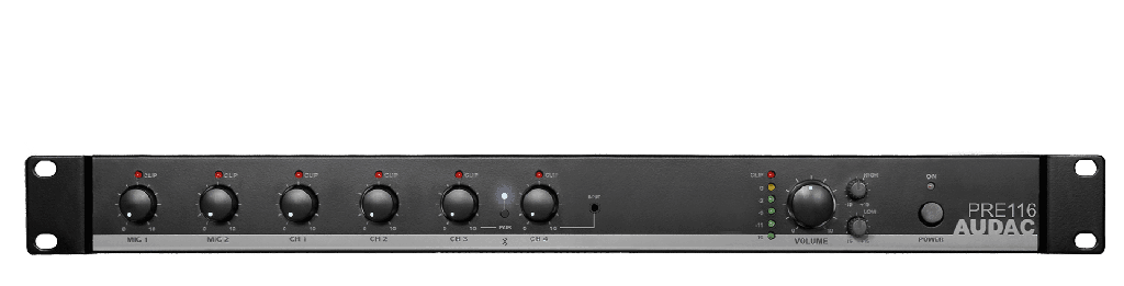 Audac PRE116 19" mikser med Bluetooth®