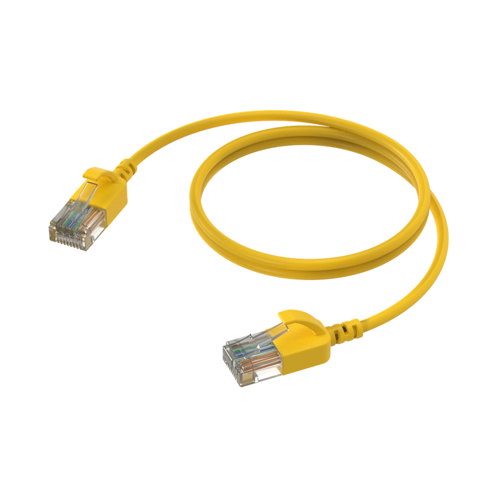 Procab CSD560, CAT6A, gul, 0.5m