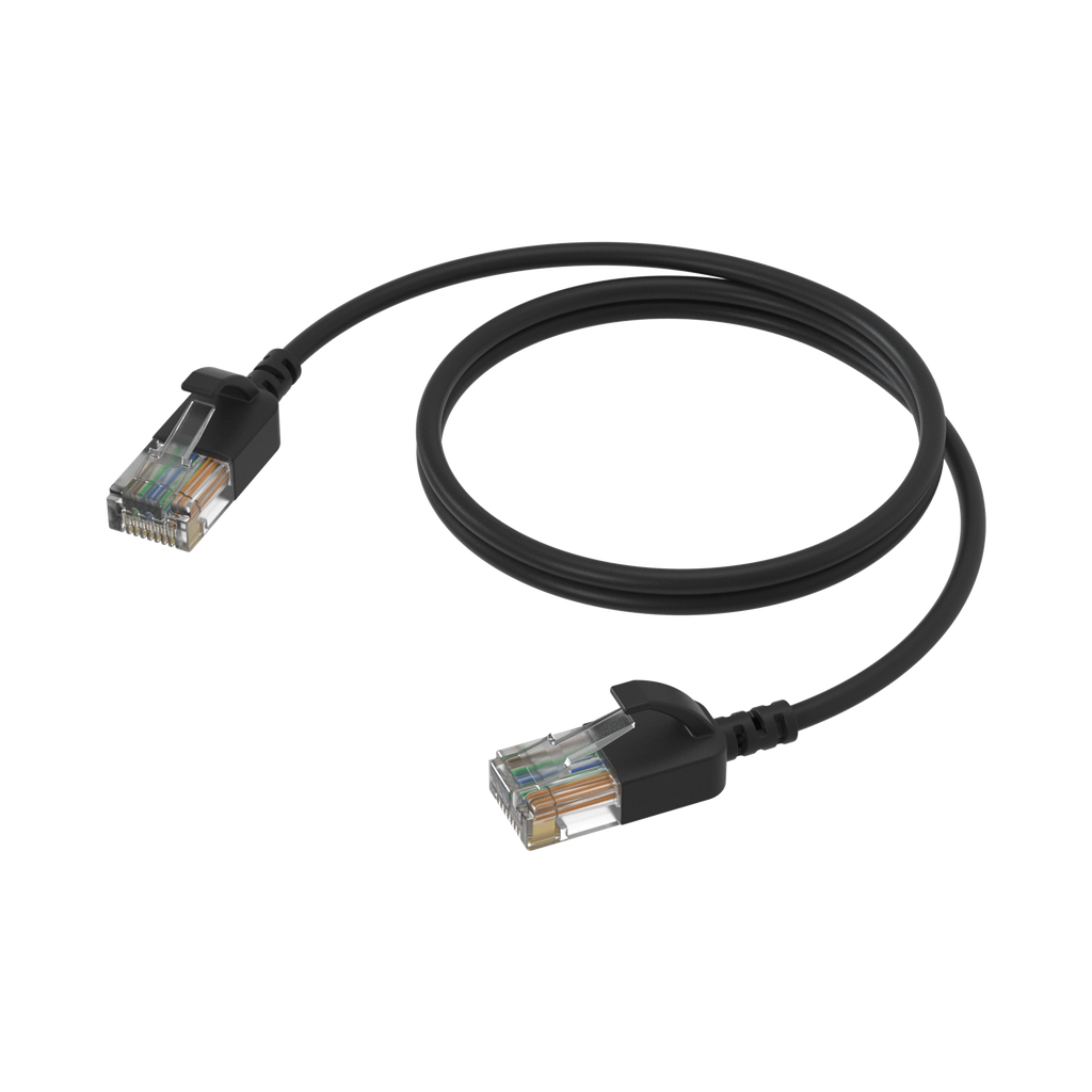 Procab CSD560, CAT6A, sort, 3m