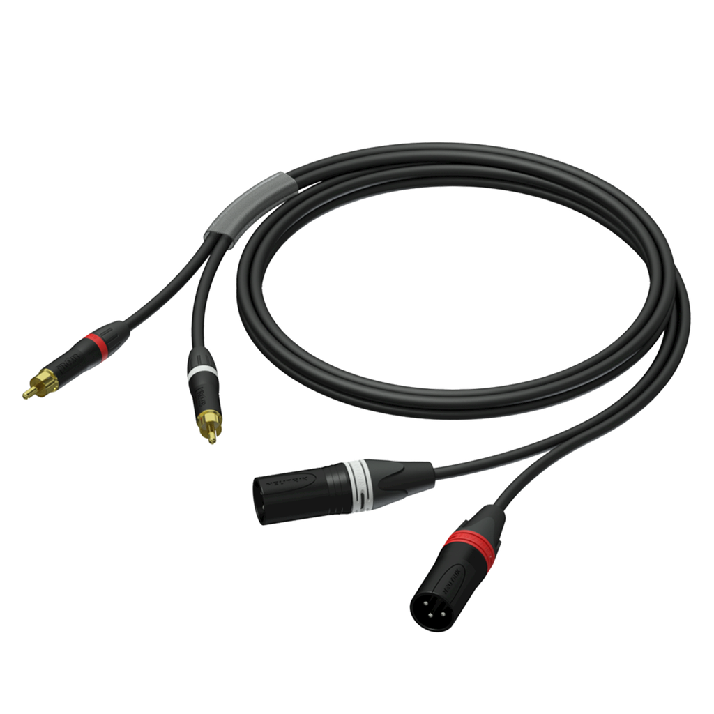 [PRA701/3] PRA701 2xhan XLR til 2xRCA  3m