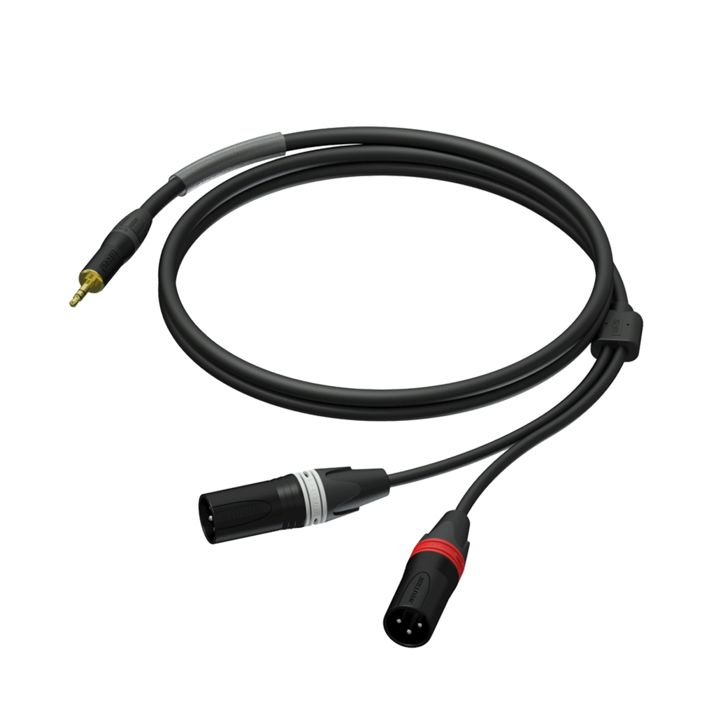 [PRA712/3] PRA712 2xXLR Han til minijack 3m