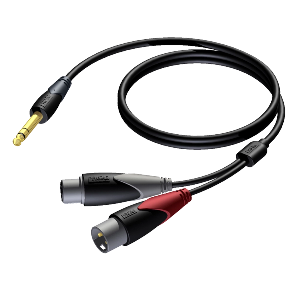Procab CLA709 2xXLR M/F Jack Stereo 1,5m