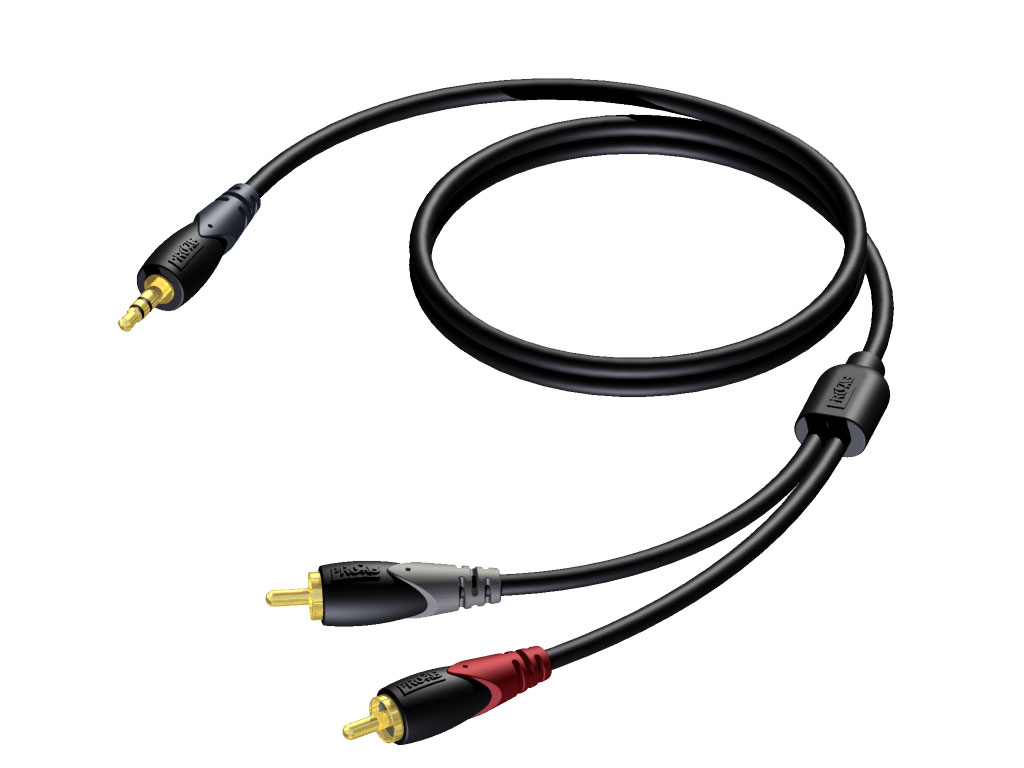 Procab CLA711/10 minijack-2x Rca 10m