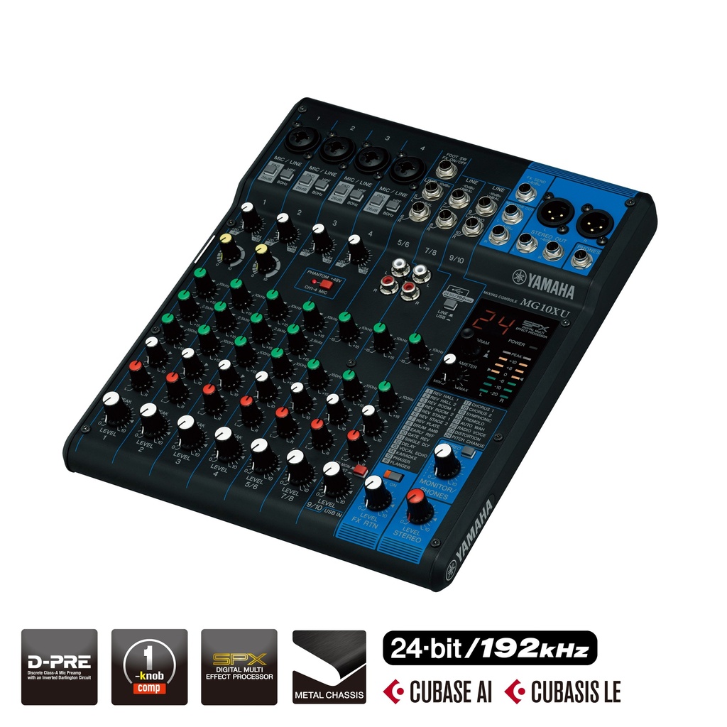 Yamaha MG10XU Analog mikser m/FX, USB
