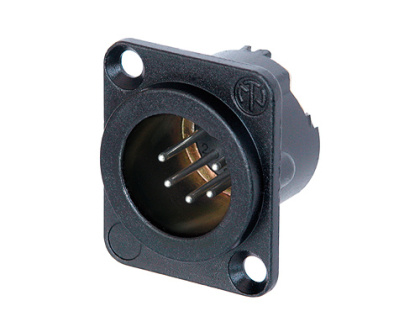 [5MD-LX-BAG] Neutrik 5 pin XLR Han D-panel svart