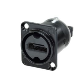 [NAHDMI-W-B] Neutrik NAHDMI HDMI 2.0 IP65 for D-panel