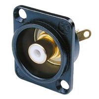 Neutrik Phono (Hvit) for D-panel Svart
