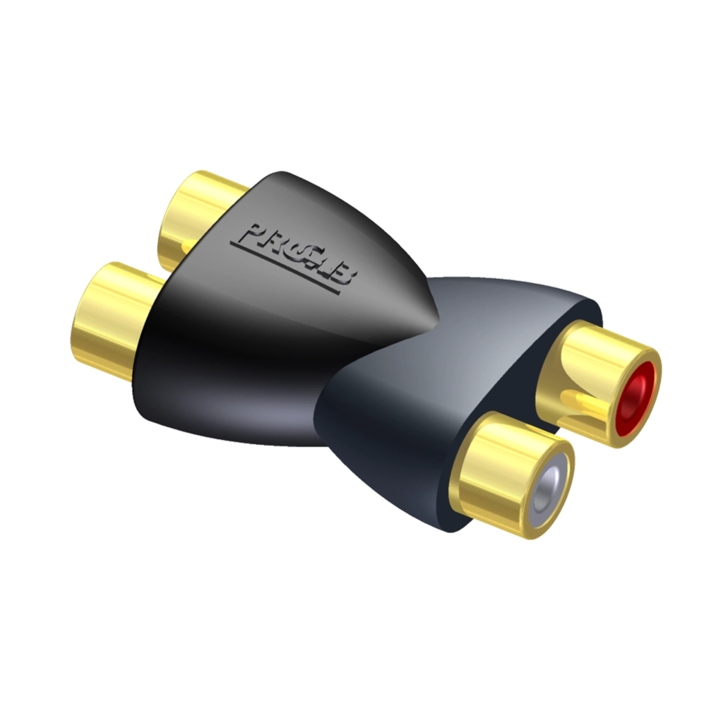 Procab CLP108 2xRCA F til 2 xRCA F Adapter
