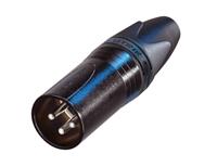 Neutrik 3 pin XLR Han Sort Loddefri