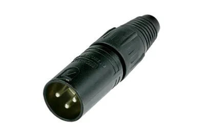 Neutrik 3 pin XLR Han Svart