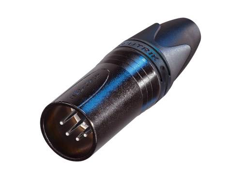 Neutrik 5 pin XLR Han - Sort