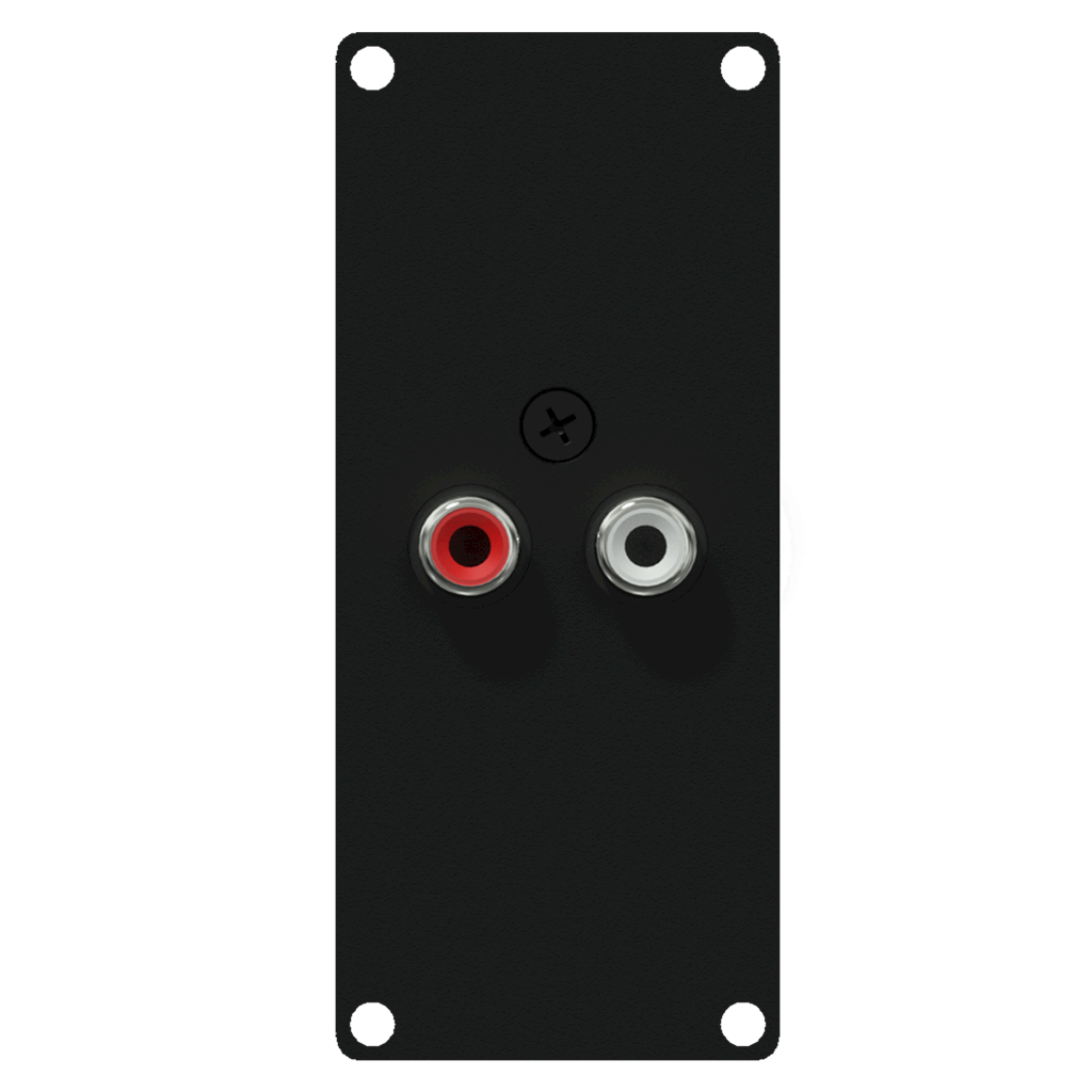 Caymon Casy 1 space 2xRCA-Terminalblock