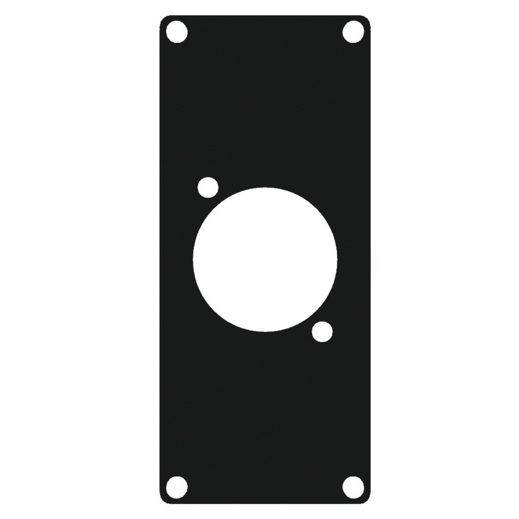 Caymon Casy 1 space aluminum cover plate