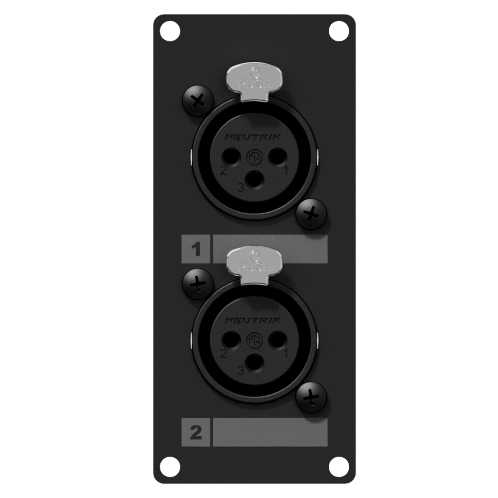 [CASY125/B] Caymon Casy 1 space with 2x XLR female