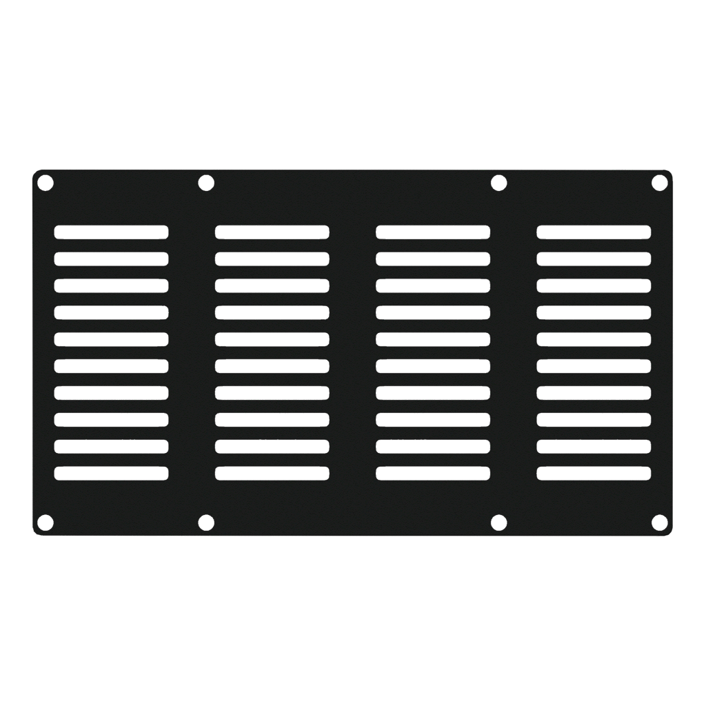 Caymon Casy 4 space vented blind plate