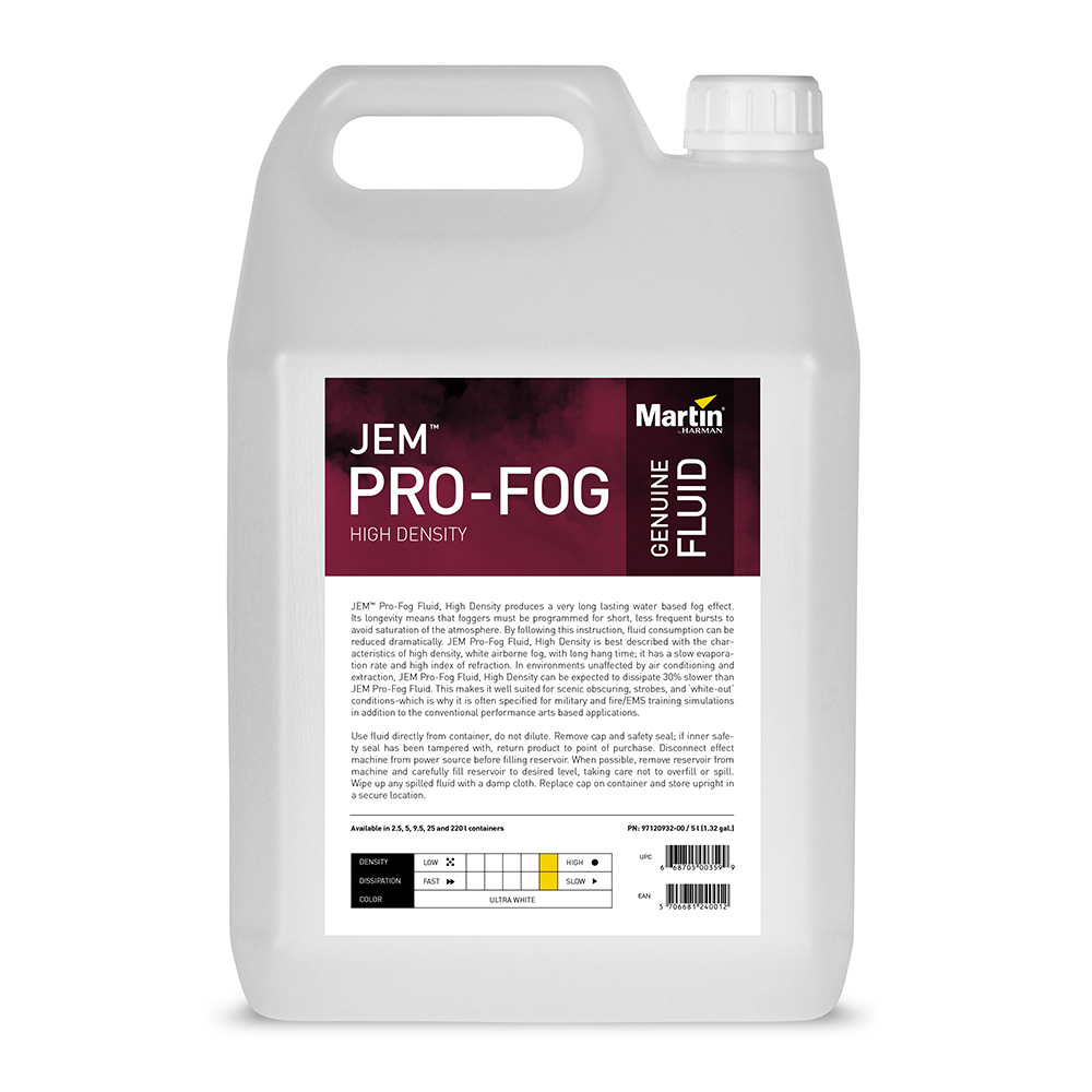 [97120932] Jem Pro-Fog Fluid, High Density, 4x 5 l