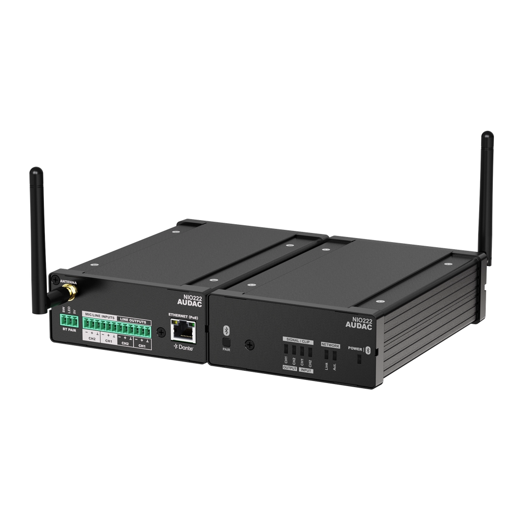 [NIO222] Audac NIO222 Dante™ breakout box 2x2
