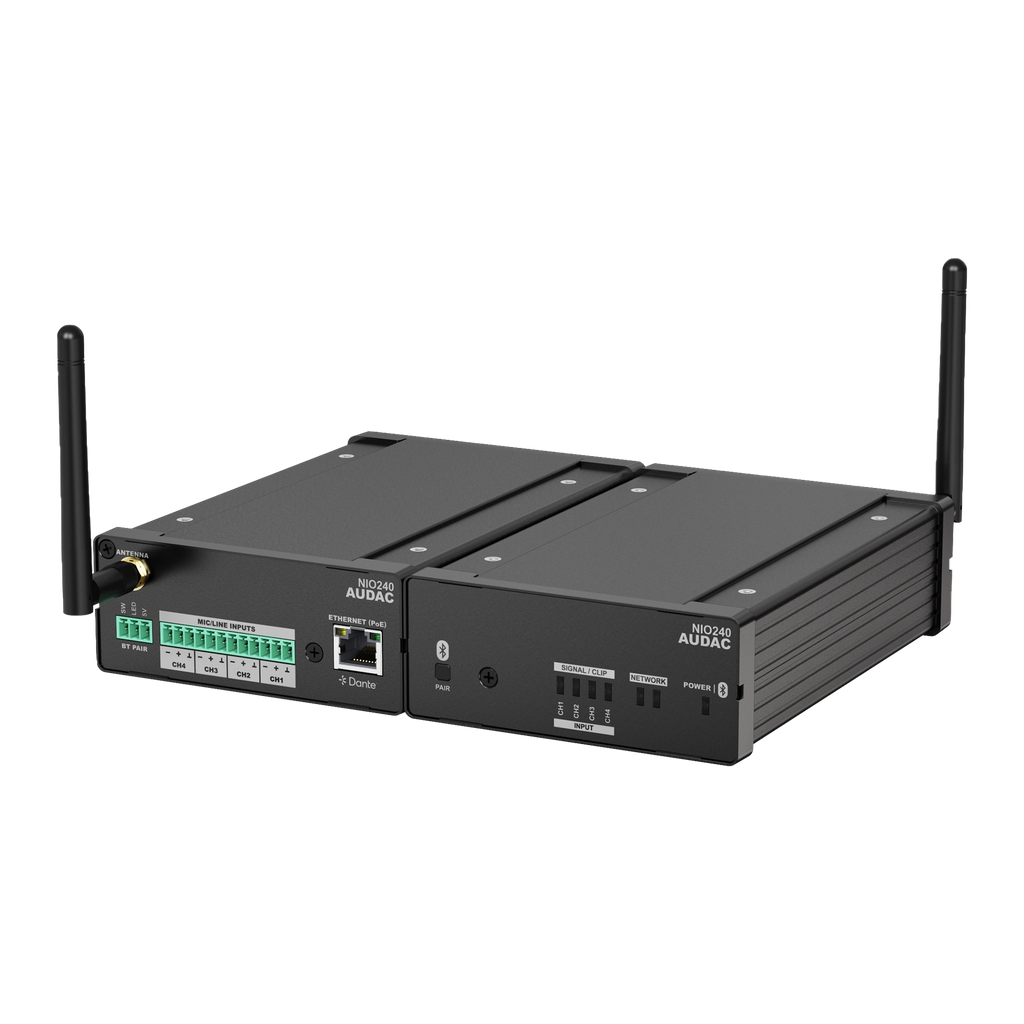 [NIO240] Audac NIO240 Dante™ breakout box, 4 inn