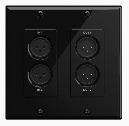 Xilica GIO XLR veggpanel m/Dante™