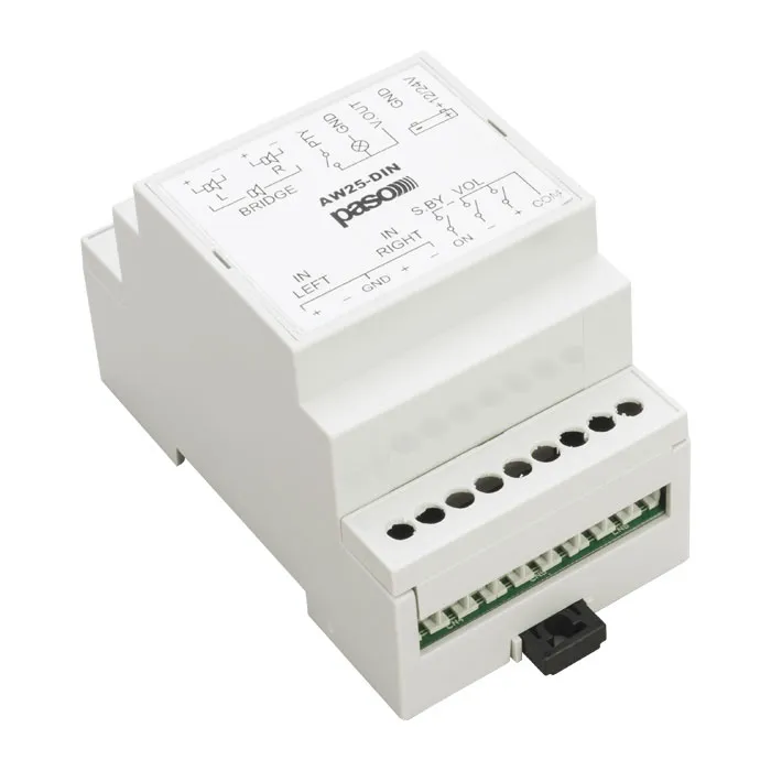 Paso 25W mini amplifier- DIN rail b